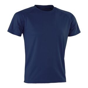 Spiro Mens Impact Aircool T-Shirt / Navy Blue
